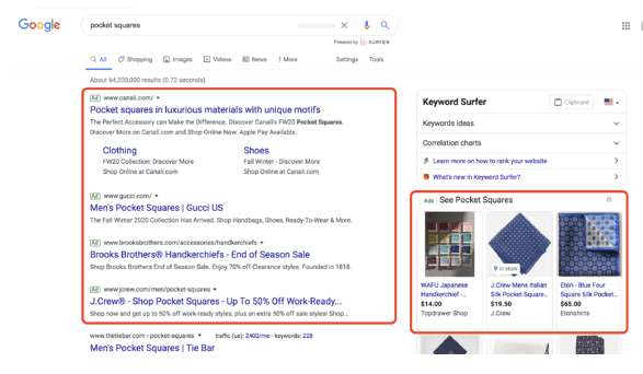 This is an example of how to use Google Ads to advertise on Google Search.