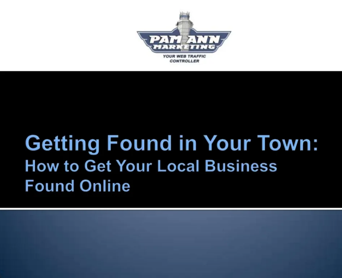 Presentation: Getting Found in Your Town: How to Get Your Local Business Found Online